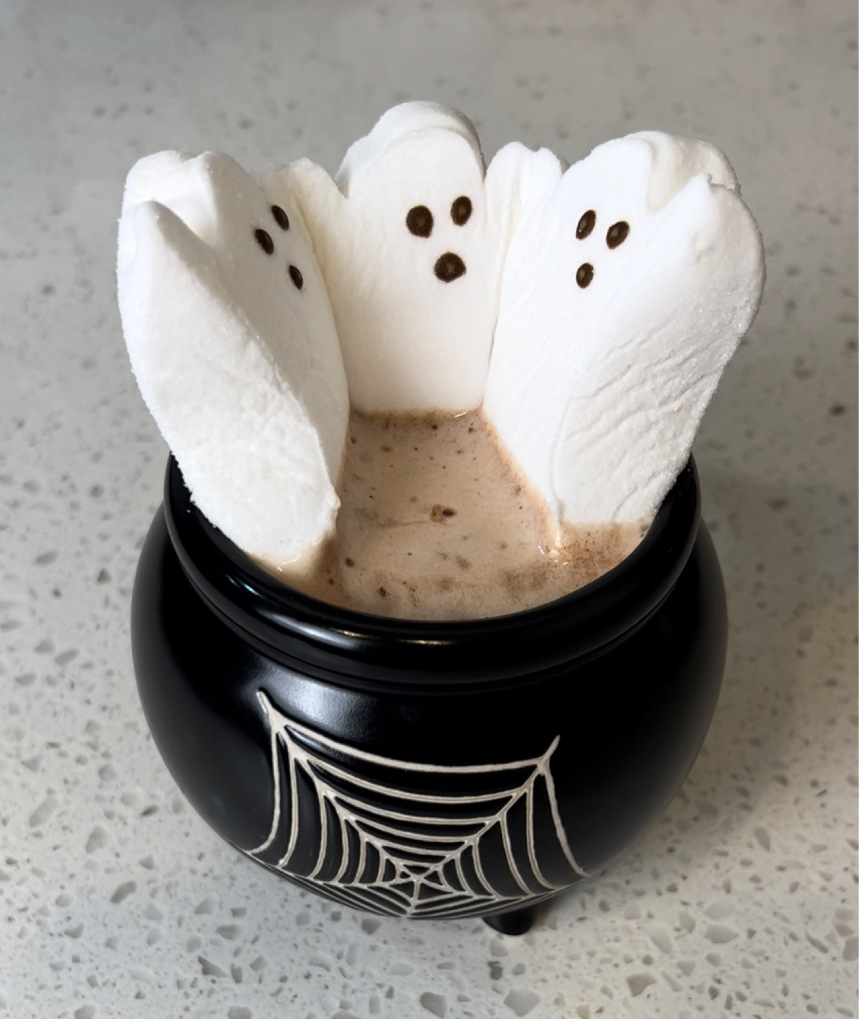 My kids love hot cocoa and this super simple spooky serve is the way to go!  The cauldron mug from Target paired with ghost Peeps is just too perfect! 👻

* Cauldron Mug - $5
* Peeps - $1 (3 pack)

#target #targetstyle #hotcocoa #spooky #ghosts #spookyseason #halloween #ghost #witchyvibes #fall #reels #reelsinstagram #diy #explorepage #explore #foryoupage #trending #trendingreels #halloweendecor #targethome #ltkunder50 #cute 

#LTKkids #LTKunder50 #LTKSeasonal