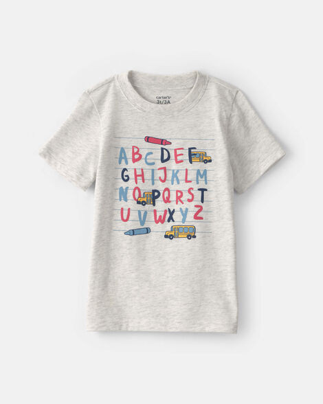 Toddler Boy 'ABC' Alphabet Graphic Tee - Cream | Carter's Inc