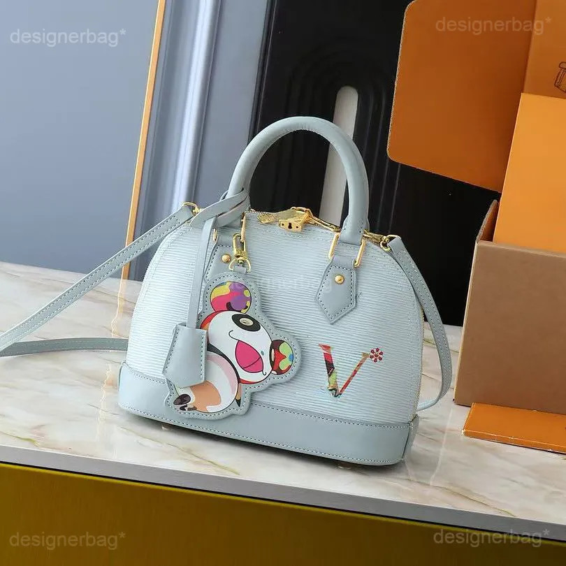 designer bag shoulder murakami cherry blossom pochette pink denim crossbody women underarm mini c... | DHGate