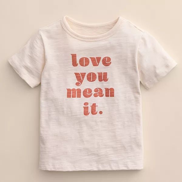 Kids 4-8 Little Co. by Lauren Conrad Organic "Love You Mean It" Graphic Tee | Kohl's