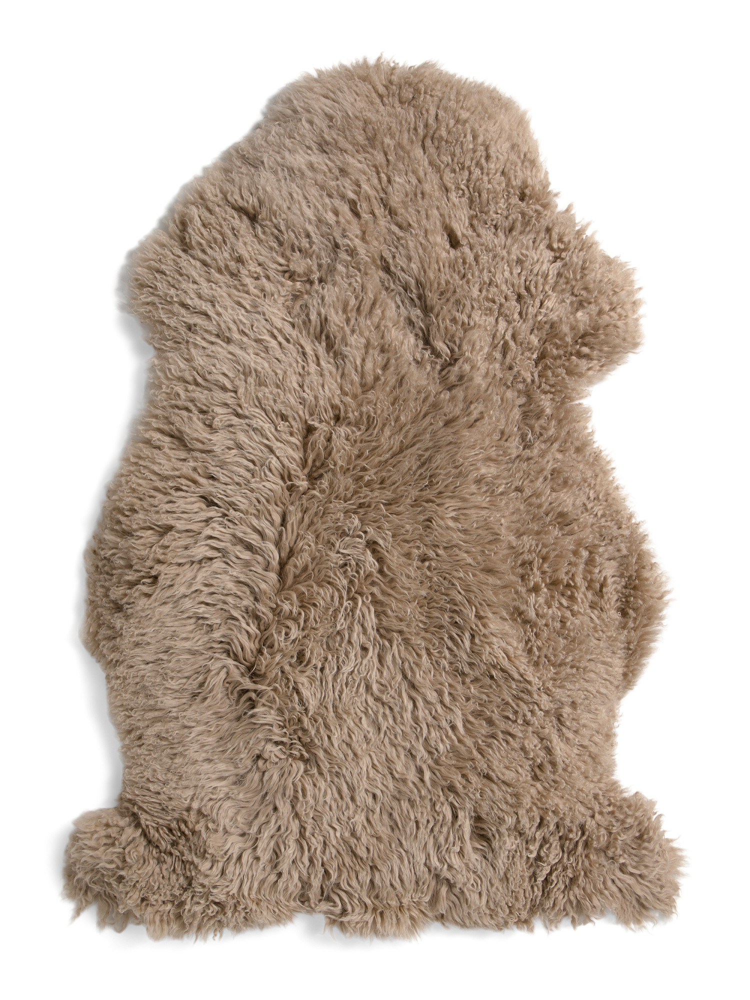 2x3 Wool Sheepskin Curly Long Pelt Rug | TJ Maxx