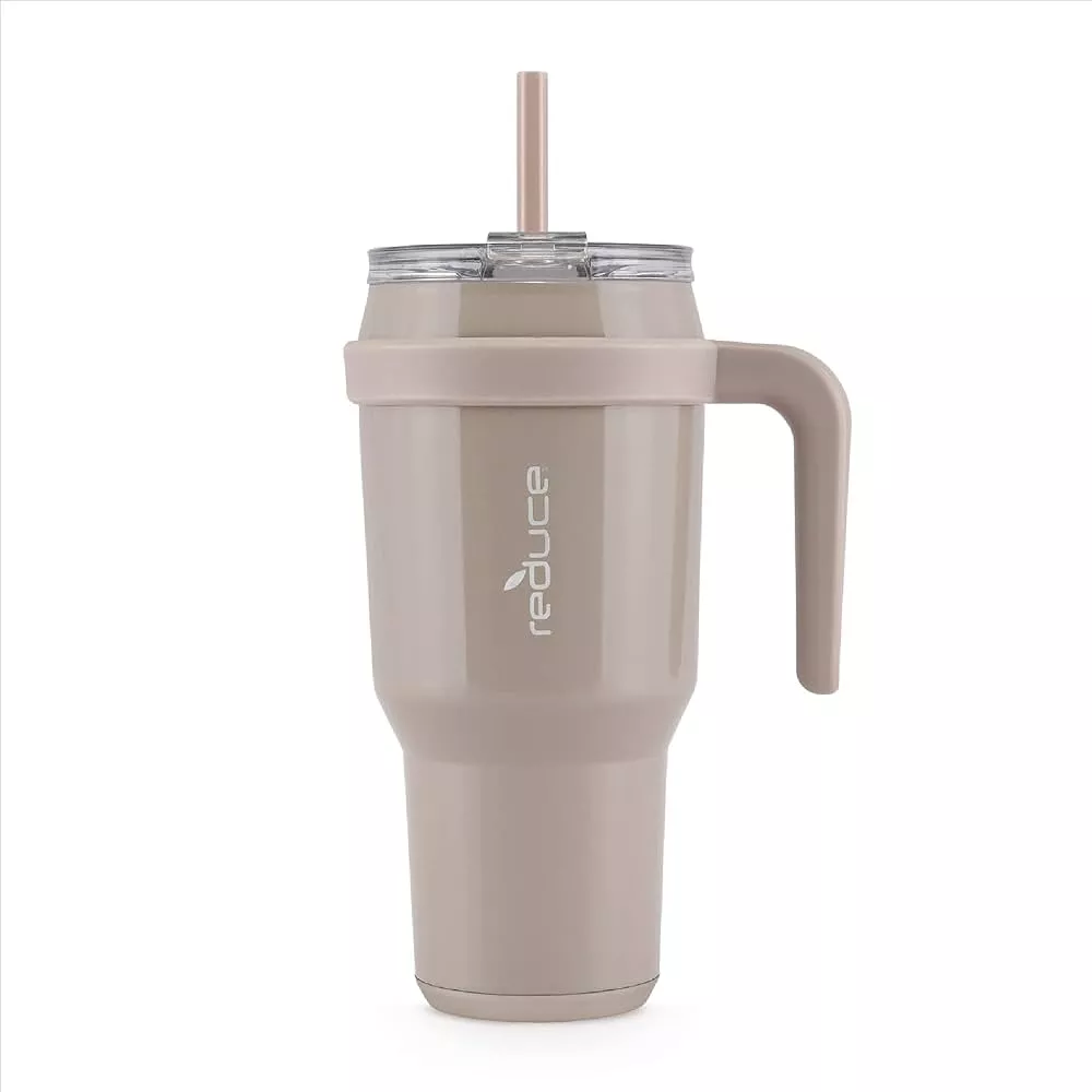 50% Off,glass Tumbler With Bamboo Lid And Straw, 32 Oz Iced Coffee Cup With  Handle,boba Straw & Drinking Straw Fits In Cup Holder