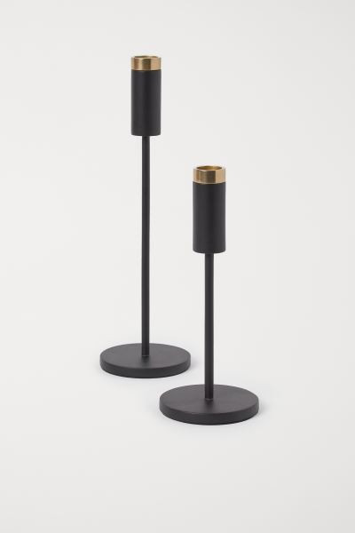 Short Metal Candlestick | H&M (US + CA)