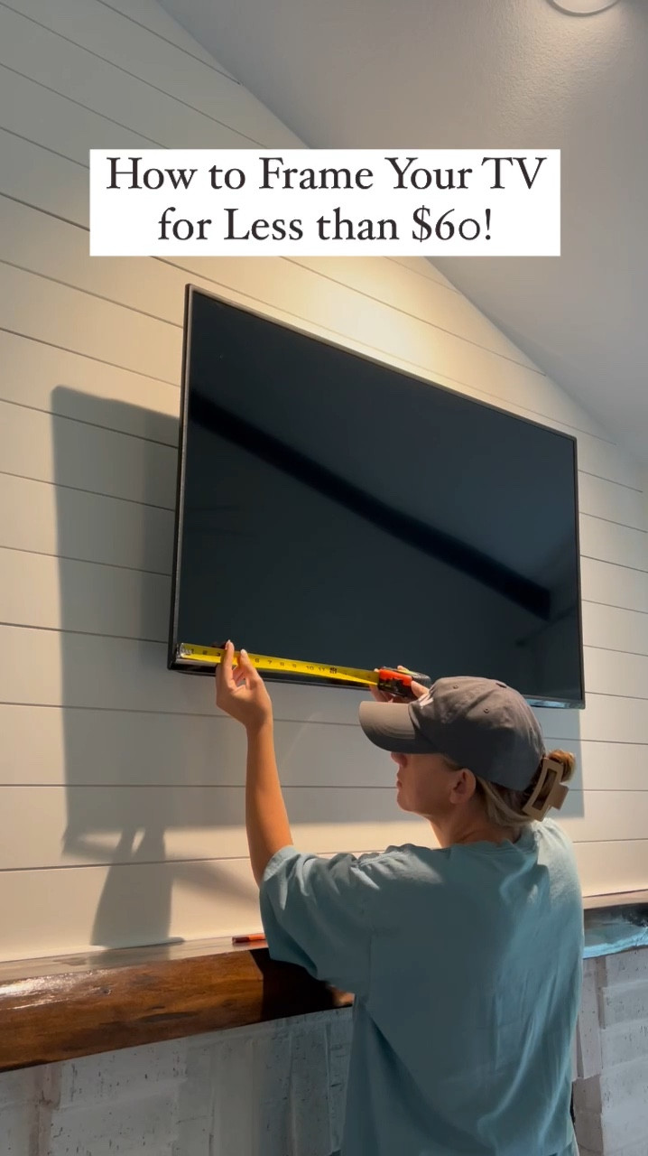ONE DAY I’ll buy a frame TV. But until then, DIY it is! ✨ Here is everything I used to transform my Vizio flat screen into the budget-friendly frame TV of my dreams. 

#LTKHome #LTKVideo #LTKFindsUnder100