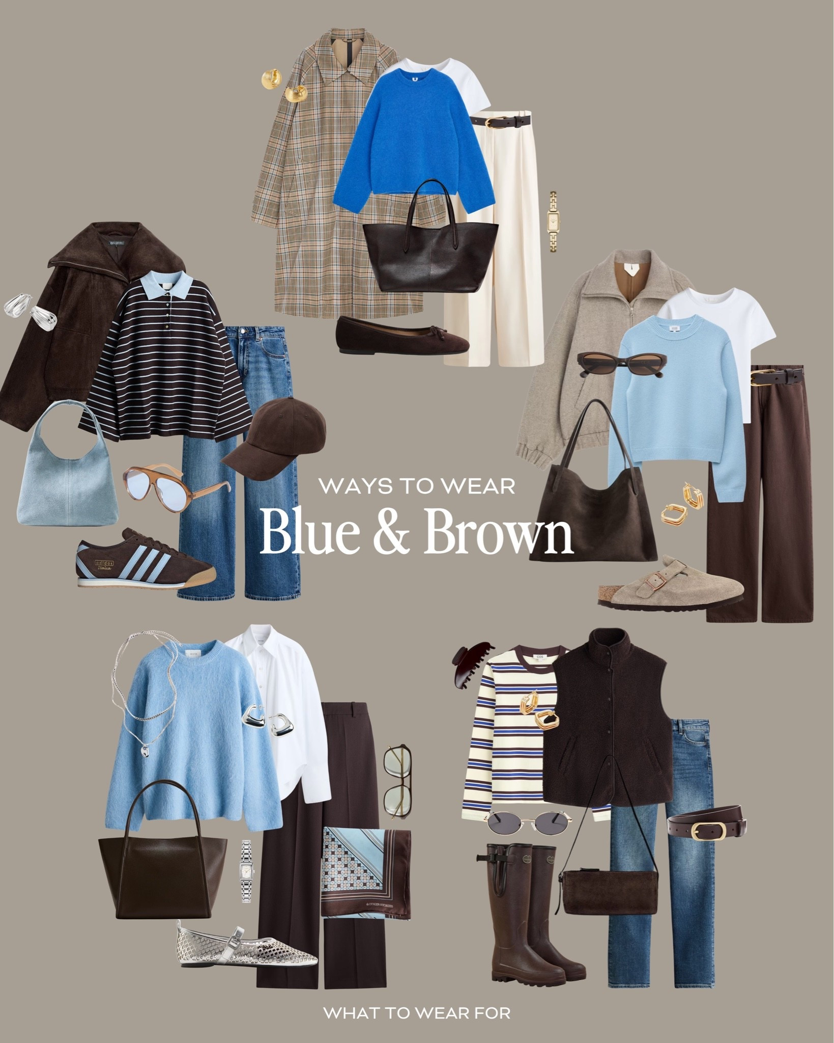Ways to wear blue and brown for autumn 🤎💙🍂

#LTKautumn