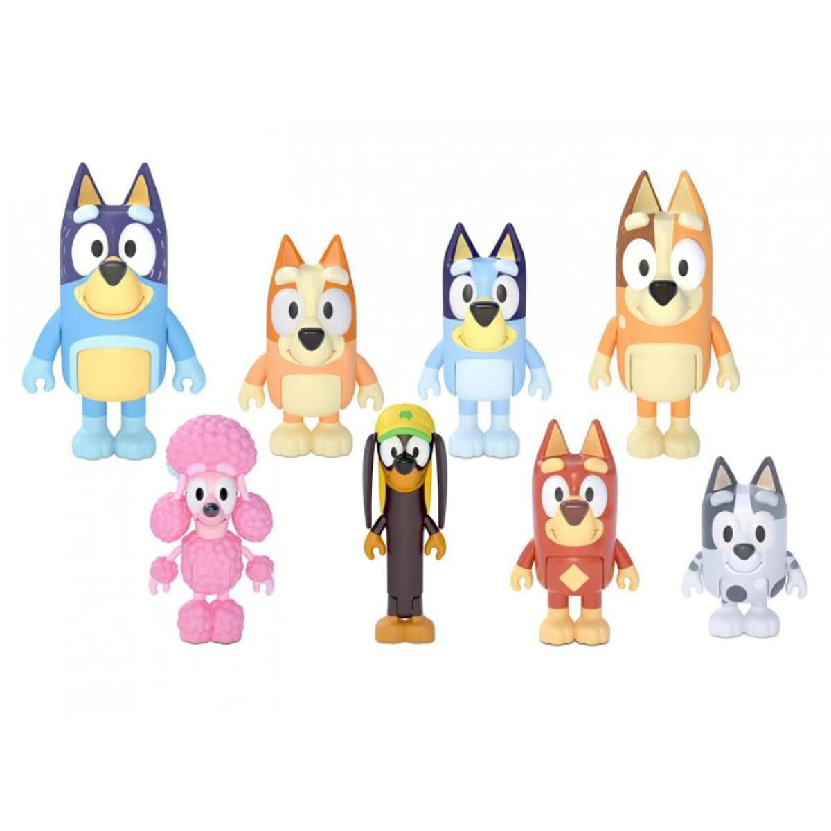 Moose Toys Bluey 2.5 Inch Family & Friends Action Figure 8 Pack | Target