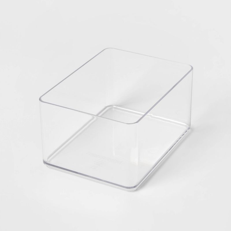 Medium Plastic Bathroom Tray Clear - Brightroom&#8482; | Target