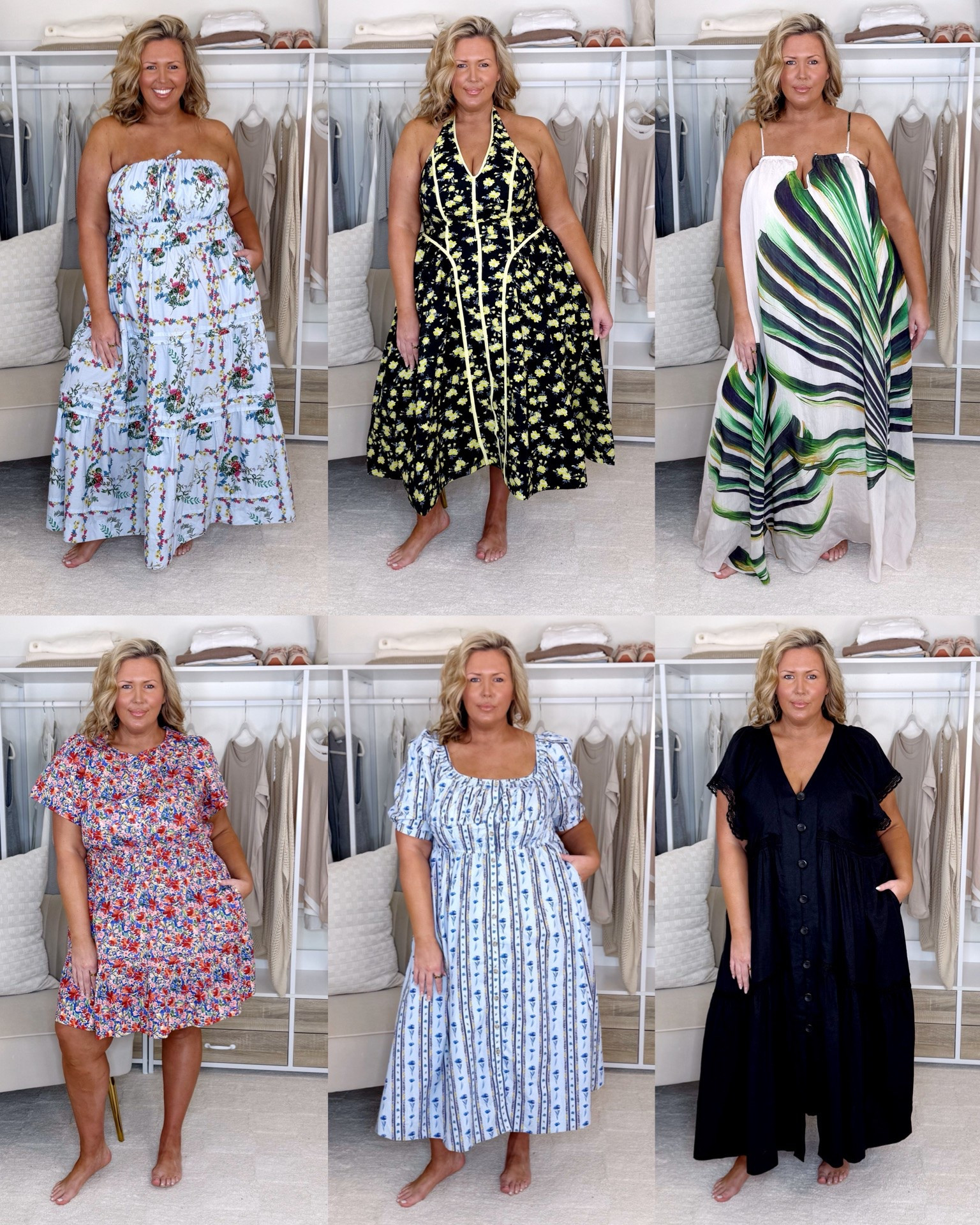 Wearing a 1X in most of these dresses. The long green and white is a 2X, the floral dress is a 2X, and the black dress is a 2X! The black runs generous so I would need the 1X! So the ones that didnt fit in the 1x run true to size and you should get your regular size, I need the 2X. Plus size fashion, everyday outfit ideas, anthropologie fashion, anthro haul, anthro finds, mom style, spring dresses grwm midsize

#LTKMidsize #LTKPlusSize #LTKSeasonal