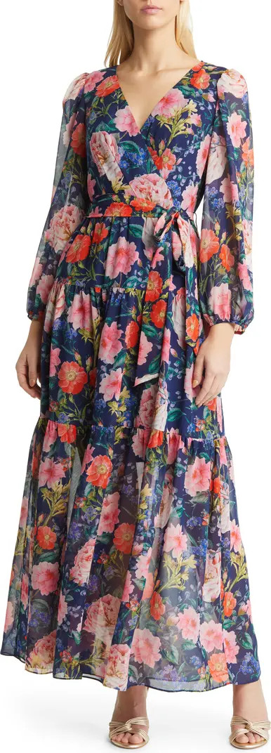 Floral Long Sleeve Maxi Dress | Nordstrom