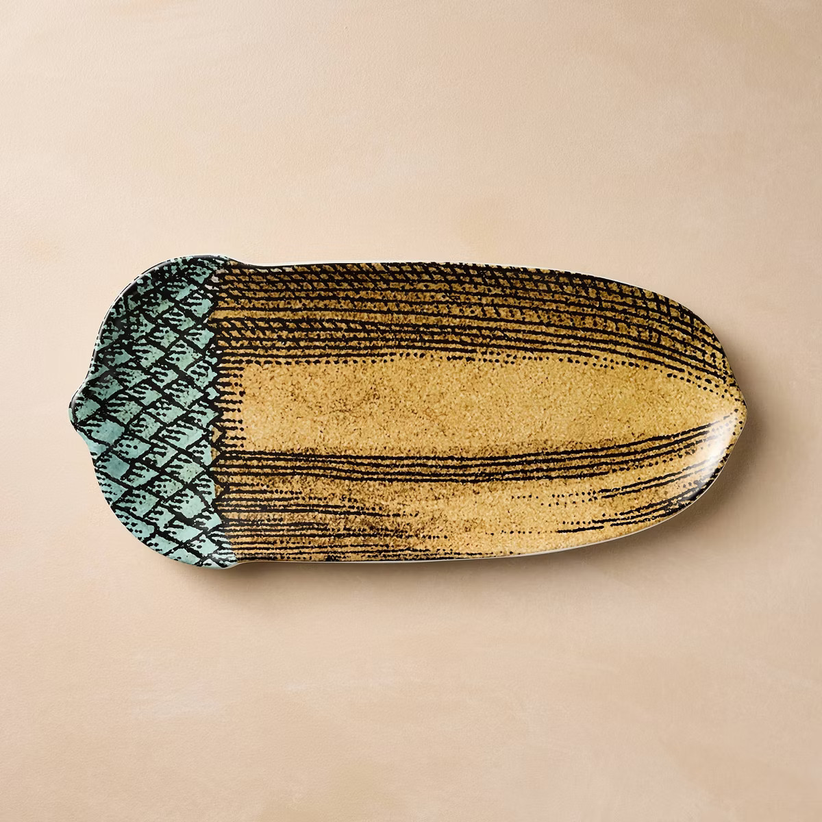 15"x7" Acorn Stoneware Serving Platter - John Derian for Target | Target
