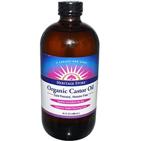 Organic Castor Oil 16 oz. Cold Pressed Hexane Free Store | Walmart (US)