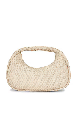 St. Agni Lattice Weave Mini Bon Bon Bag in Cream. | Revolve Clothing (Global)