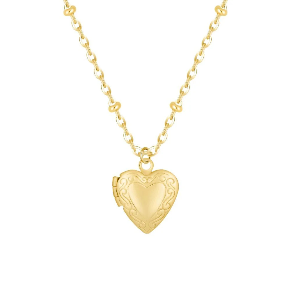 Dannie Mini Heart Locket Necklace | Bohomoon UK