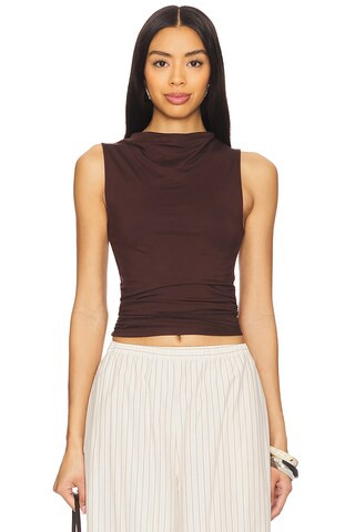 ALL THE WAYS Beatrice Top in Dark Brown from Revolve.com | Revolve Clothing (Global)