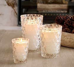 Deep Cut Glass Candle | Pottery Barn (US)
