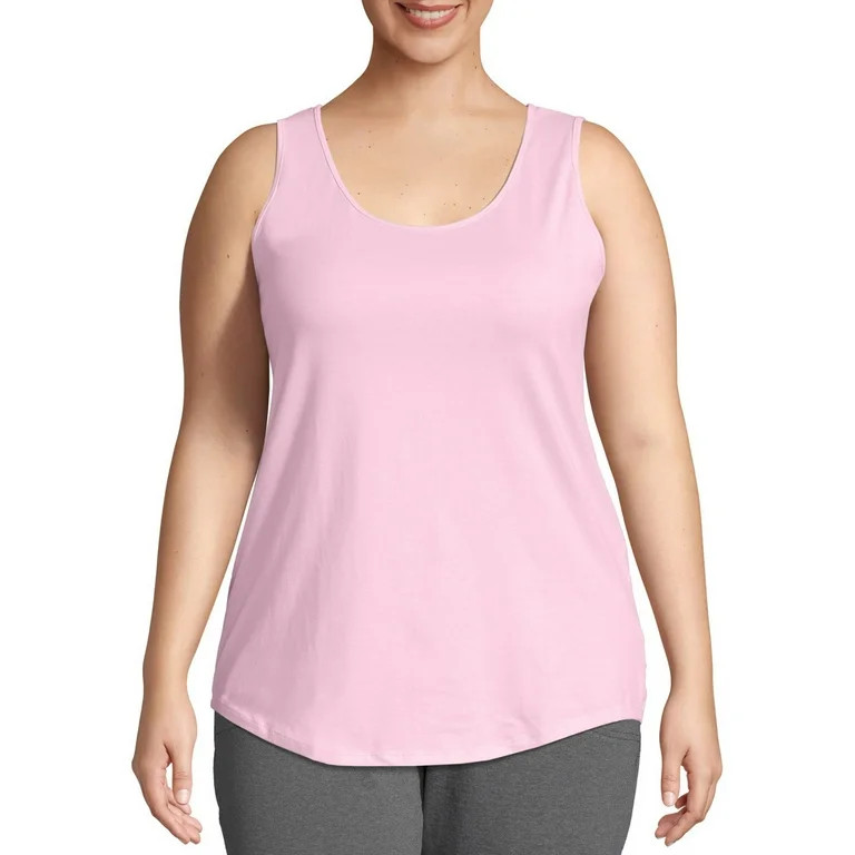 JMS by Hanes Women's Plus Size Shirttail Tank | Walmart (US)
