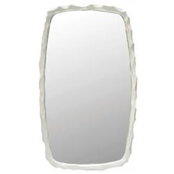 Oly Studio Flint Modern Classic White Resin Wall Mirror | Kathy Kuo Home
