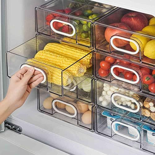 UNIKON Refrigerator Organizer Bins, Fridge Organizers and Storage Clear, 1 PC Stackable Fridge Or... | Amazon (US)