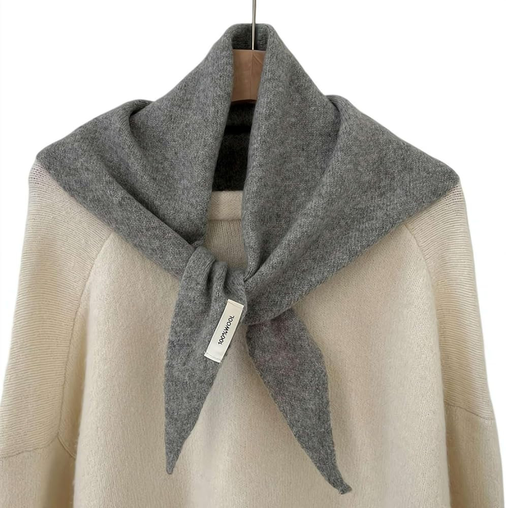 Wool Knitted Triangular Scarf for Women, Decorative Triangular Shawl Winter Warm Shawl Headscarf | Amazon (CA)