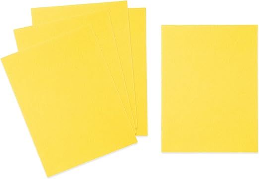 Stiff Felt Sheets for Crafts, 9x12 inches | 3mm Thick Yellow Craft Fabric | Hard Felt Pieces for ... | Amazon (US)