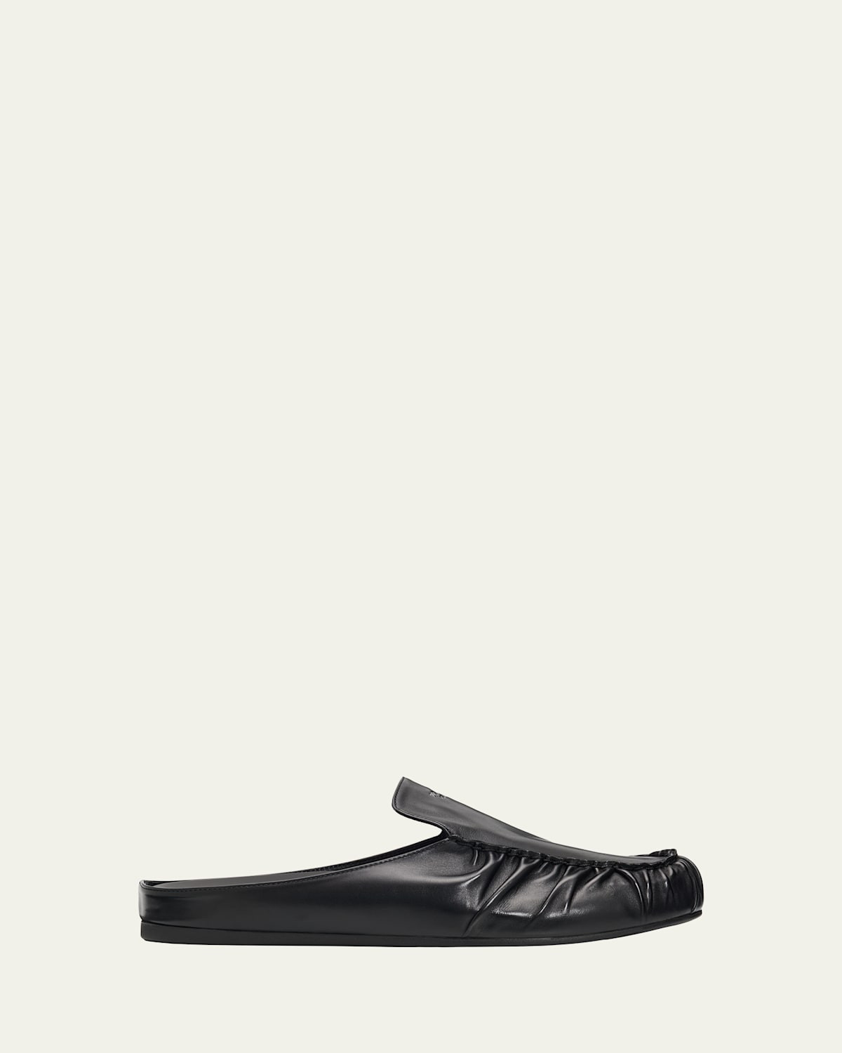 Men's Leather Moc-Toe Mules | Bergdorf Goodman