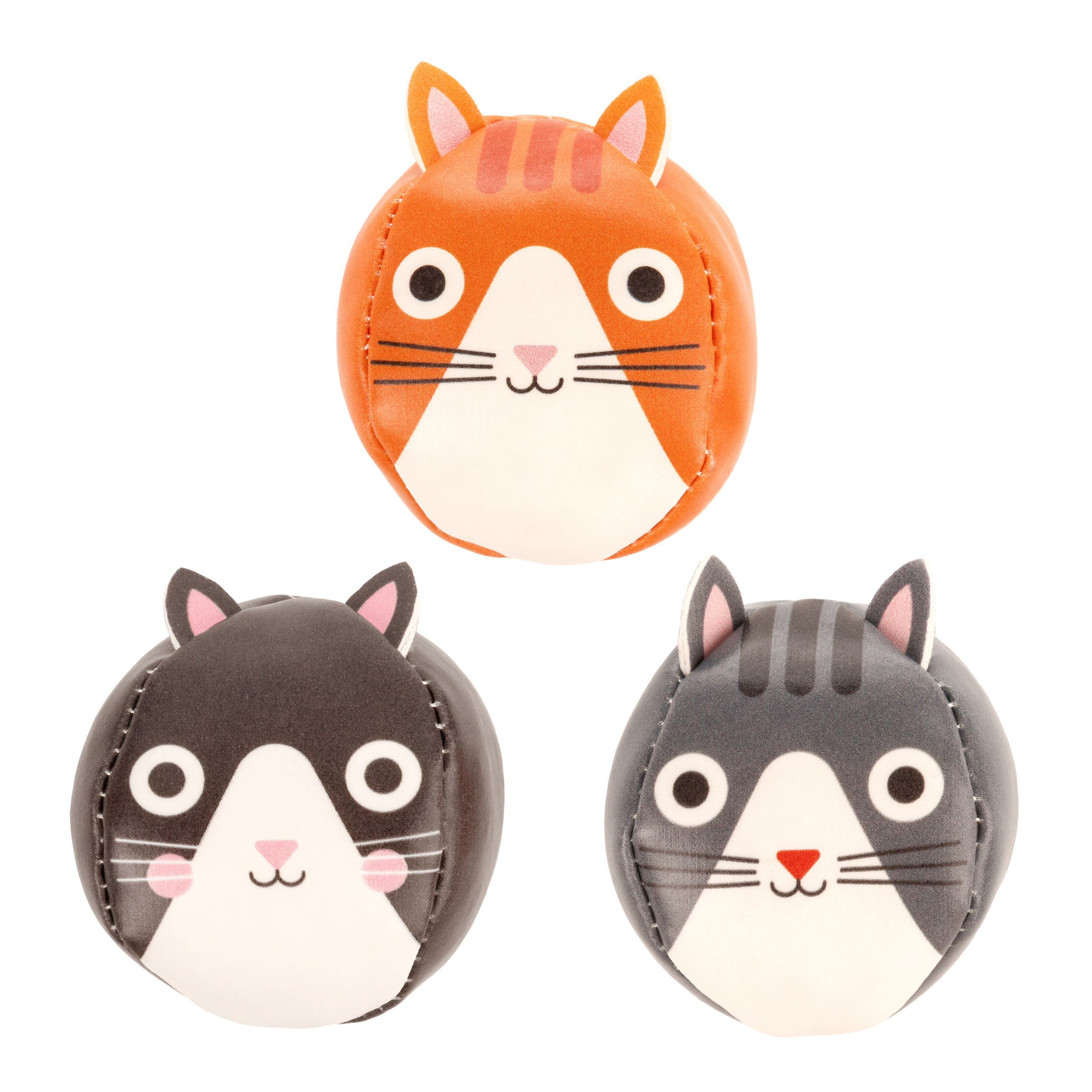 Kikkerland Kidoki Three Little Cats Juggling Balls 3 Pack | World Market
