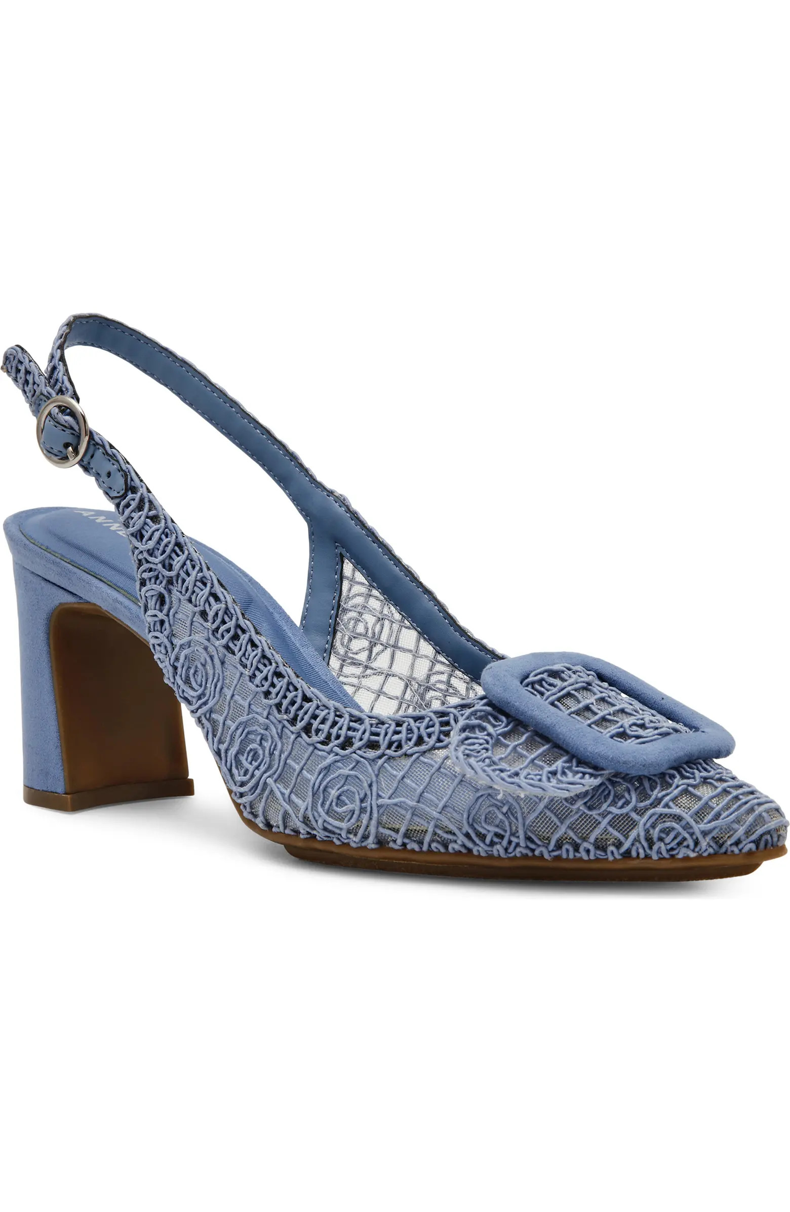 Belinda Lace Embroidered Slingback Pump (Women) | Nordstrom