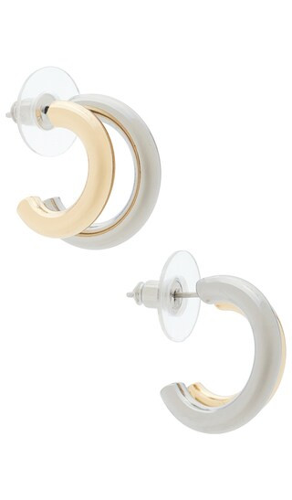 Mira Earrings in Gold/silver | Revolve Clothing (Global)