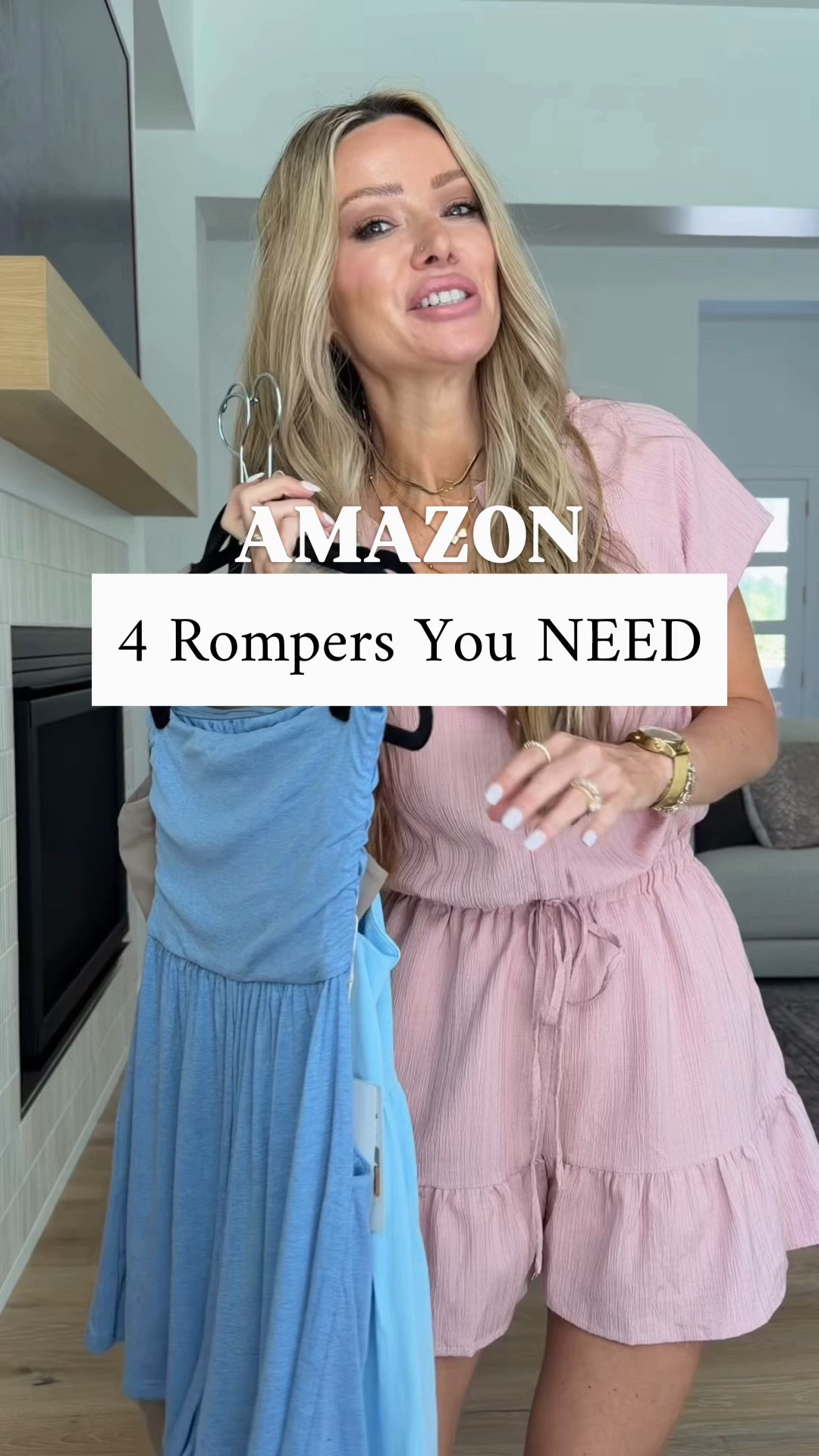 The Amazon rompers I’ll be living in all summer. ☀️ comment AMAZON and I’ll send you the details 

Cute ✔️
Comfortable ✔️
Easy ✔️
Mom-life approved ✔️

Which one is your favorite? 💗🤎💙💙

#AmazonFashion #SummerStyle #AmazonFinds #MomStyle #SummerOutfits