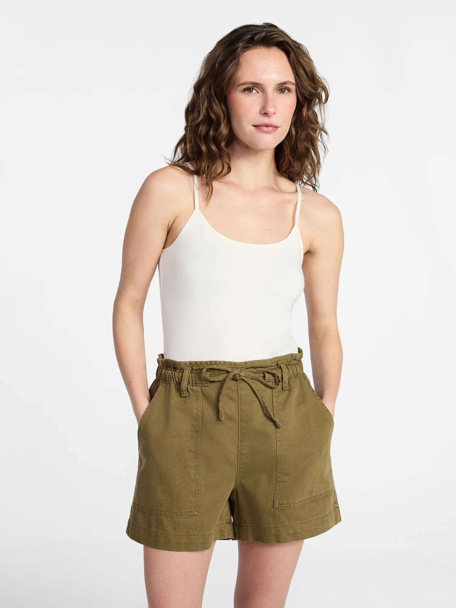 Time and Tru Women’s Adjustable Strap Cami, Sizes XS-XXXL | Walmart (US)