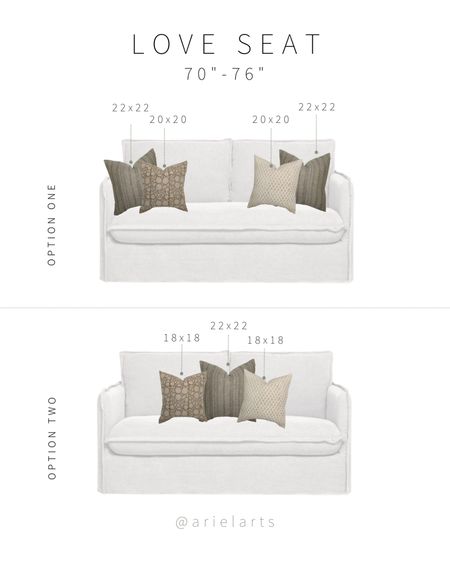 Pillow size hack for Loveseat sofa! 

#LTKFind #LTKhome #LTKfamily