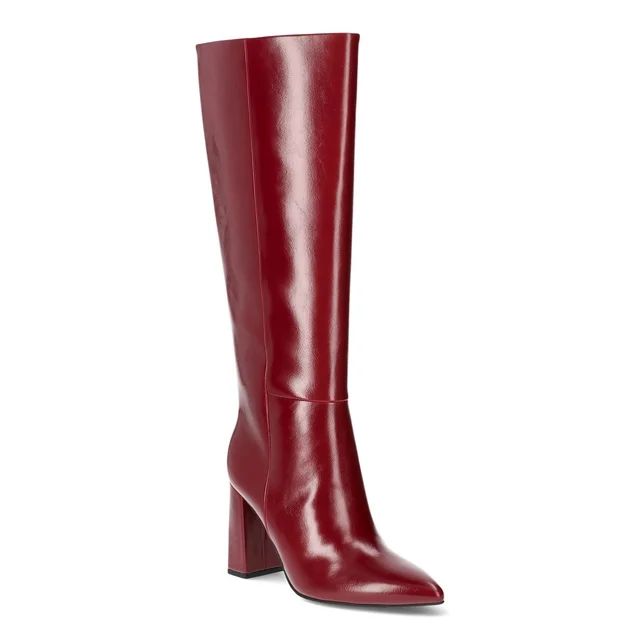 Scoop Women's Faux Leather Tall Stovepipe Boots | Walmart (US)