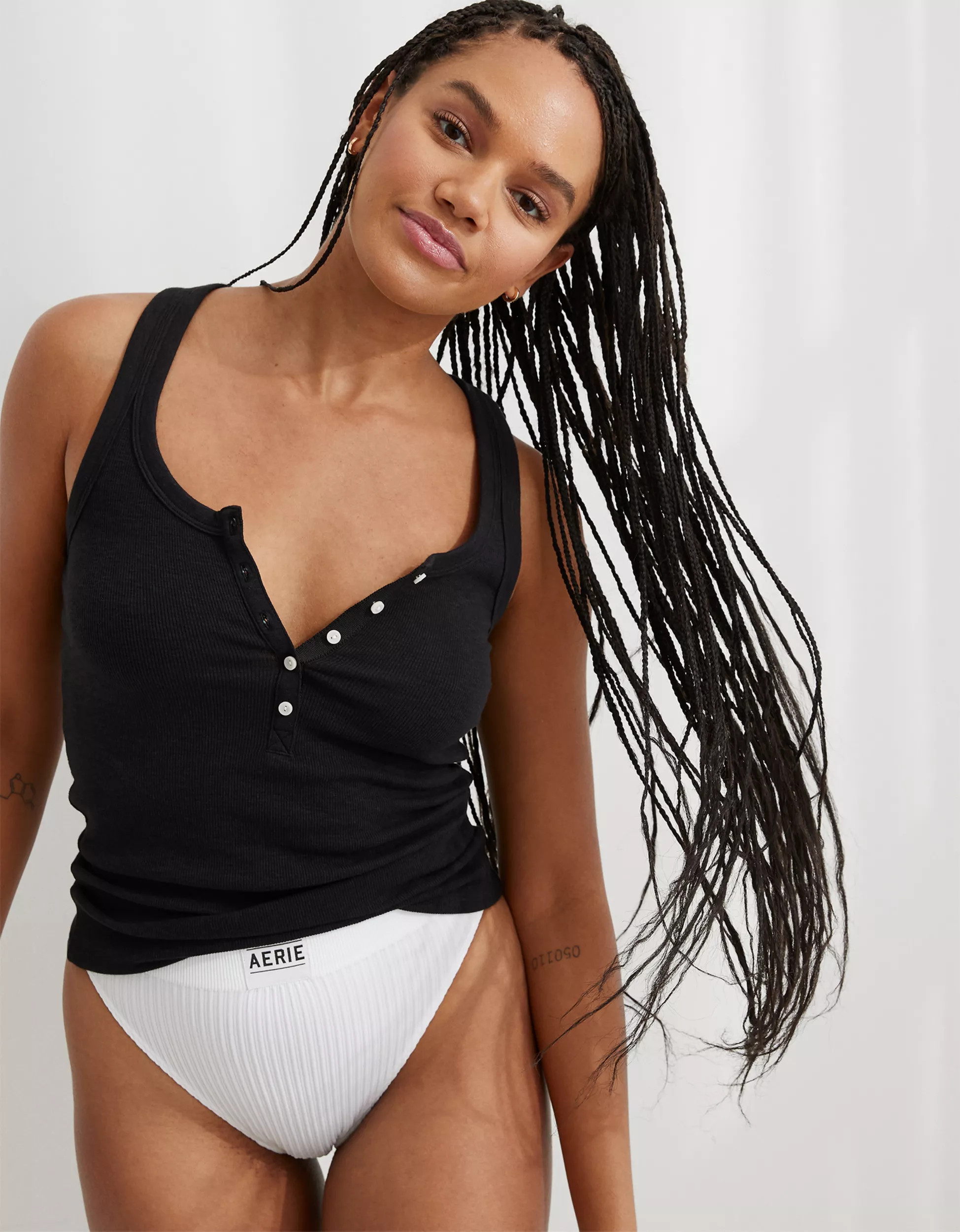 Aerie No BS Henley Tank Top | American Eagle Outfitters (US & CA)