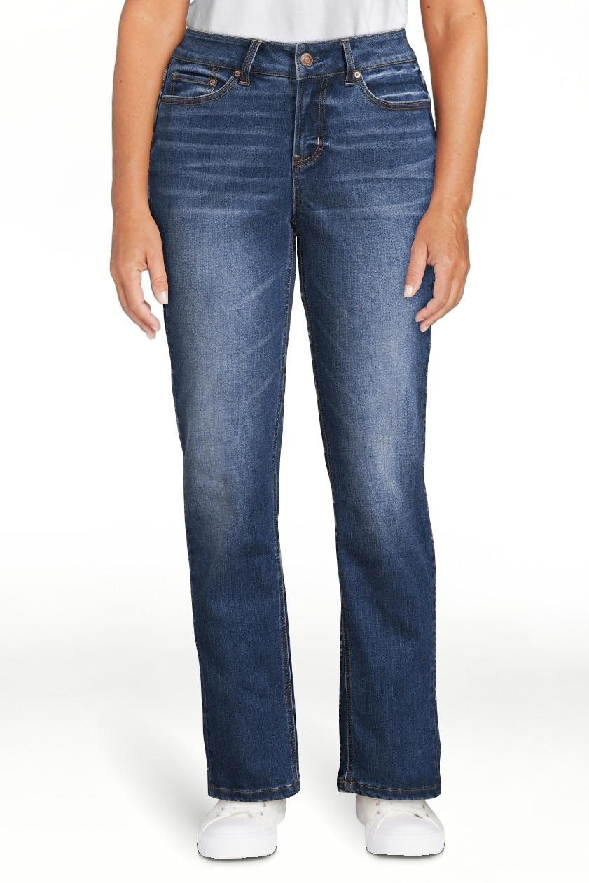 Time and Tru Women’s Mid Rise Straight Jean | Walmart (US)