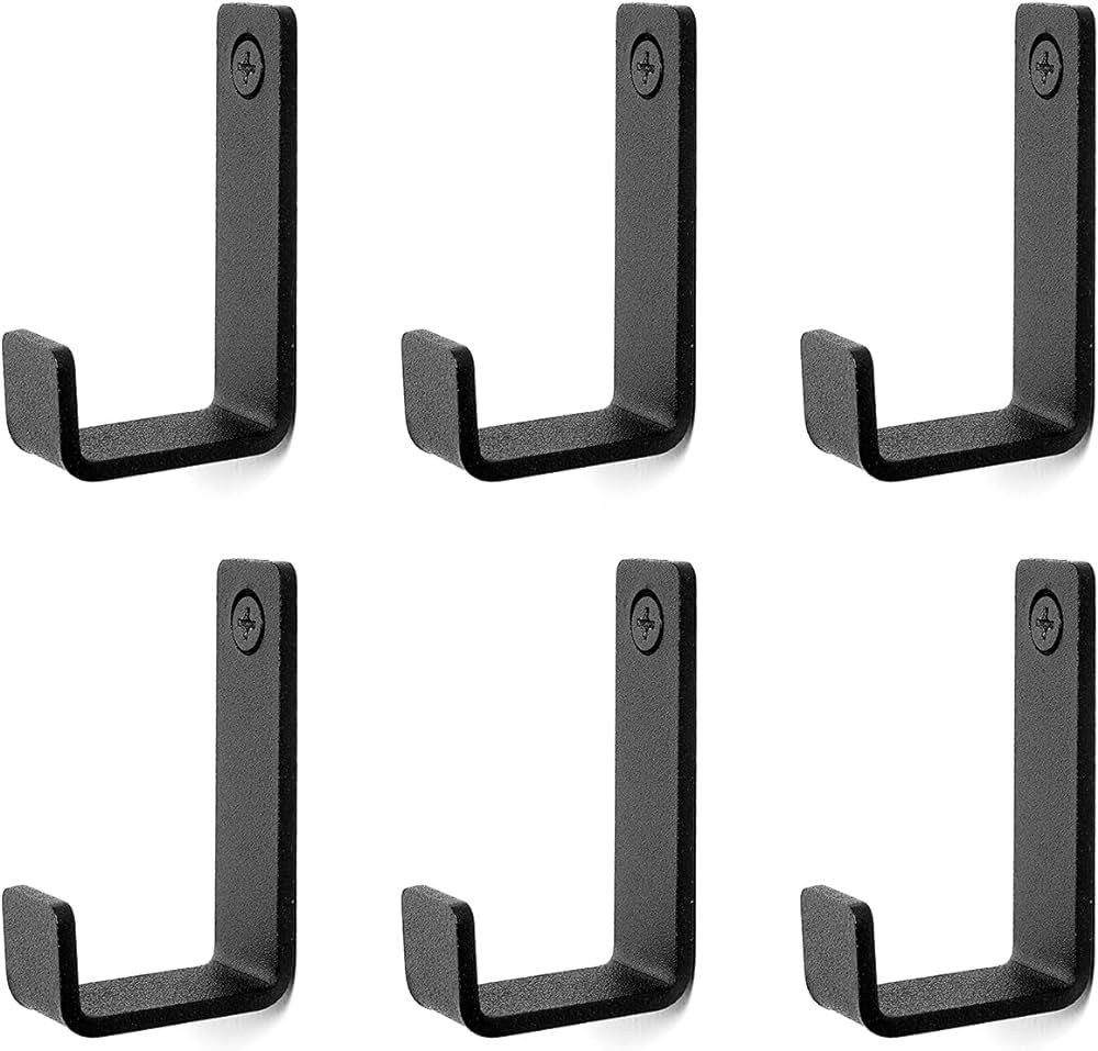 Piffny Robe & Towel Hook, 6 Pack Heavy Duty Stainless Steel Outdoor Wall Hooks for Hanging Towel,... | Amazon (US)