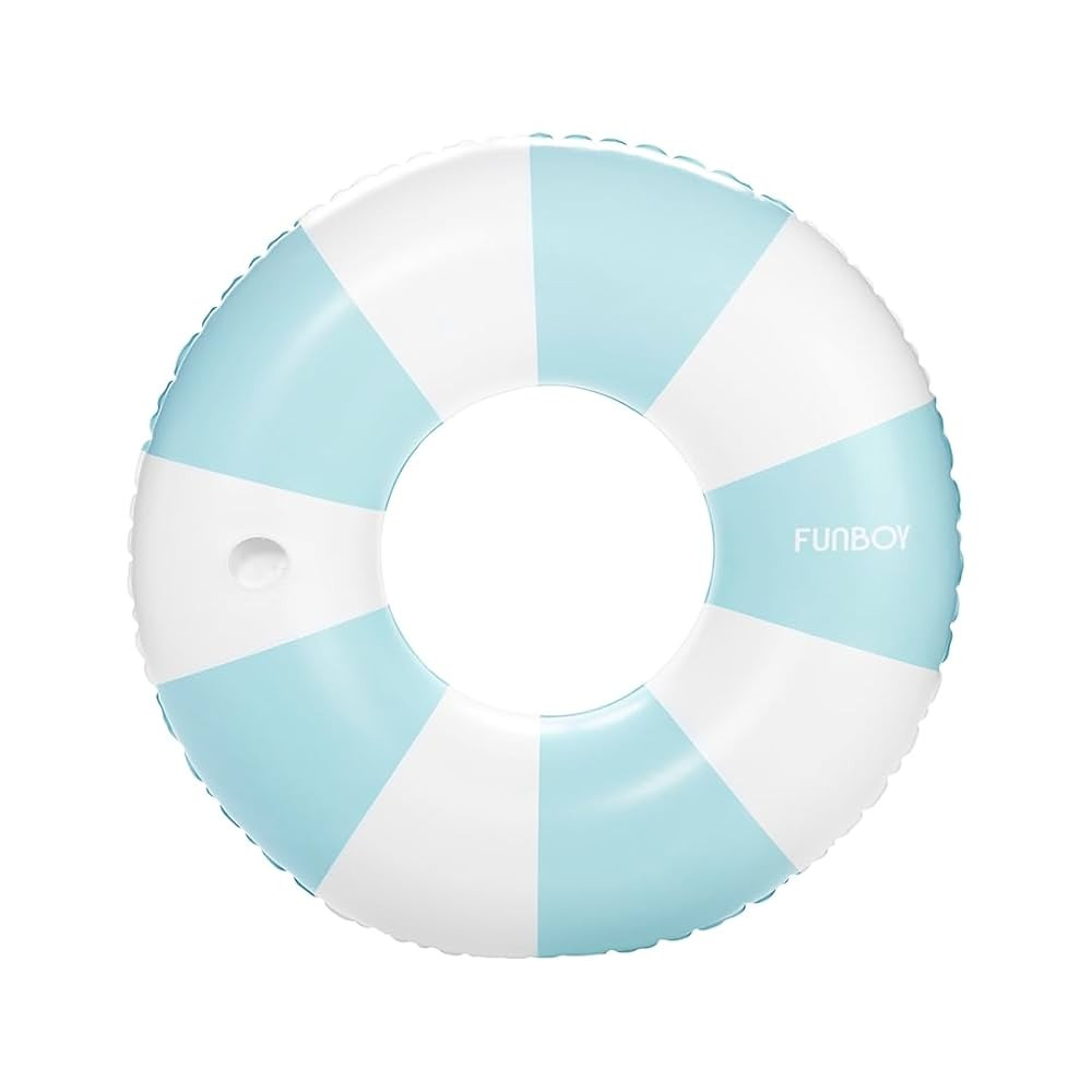 FUNBOY Giant Vintage Stripe Inflatable Tube Pool Float with Cup Holder 48" Large Pool Float for A... | Amazon (US)