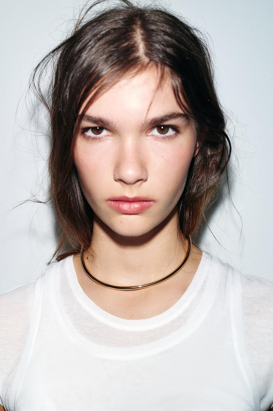 METALLIC CHOKER NECKLACE | Zara US