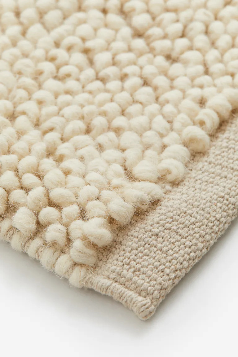 Textured-weave Wool-blend Rug | H&M (US + CA)