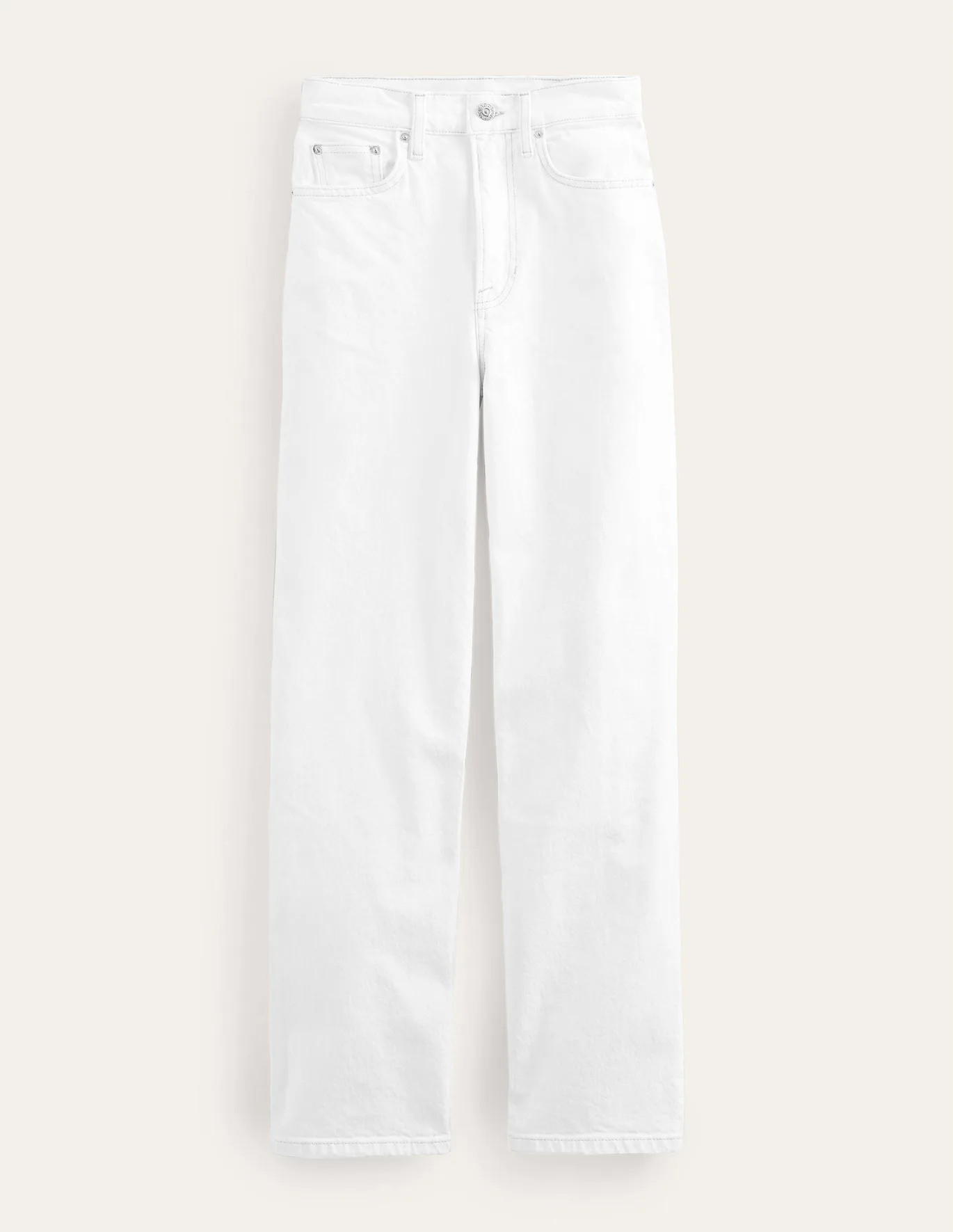 High Rise '90s Tapered Jeans - White | Boden US | Boden (US)