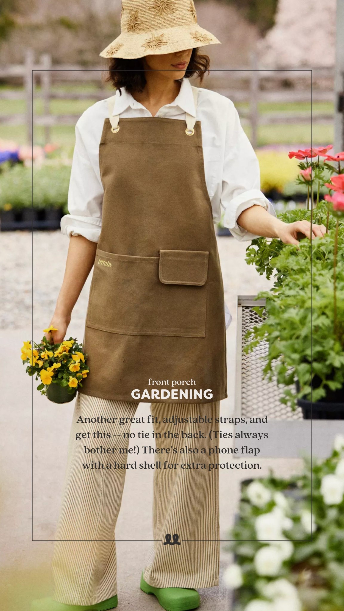 Great fit, adjustable straps and no tie  in the back!

#LTKHome