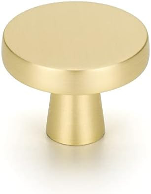 Gold Knobs 24PACK OYX Brushed Brass Cabinet Knobs Round Knobs Gold Drawer Knobs for Cabinet and D... | Amazon (US)