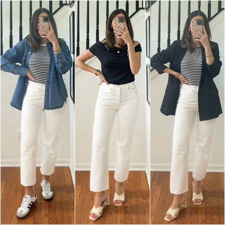 3 ways to style white jeans
White jeans size: I sized up one and am wearing a size 28

#LTKFindsUnder100 #LTKStyleTip #LTKFindsUnder50
