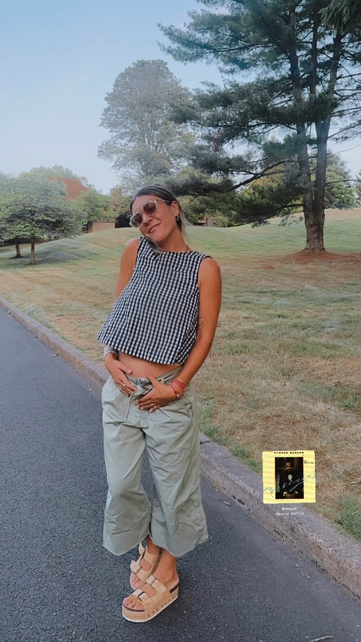 13 weeeek pregnant OOTD 
🦋🤍🫶🏻🍒


Tagging similar products since this top was thrifted and the pants are about 9 years old from the Gap! 

#LTKStyleTip #LTKBaby #LTKBump
