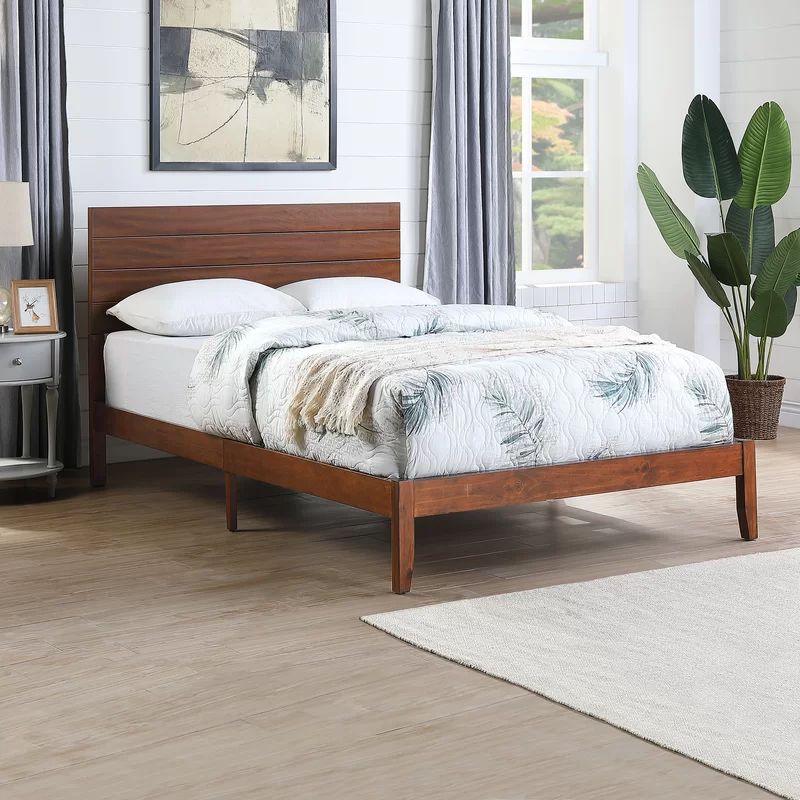 Damaris Queen Solid Wood Platform Bed | Wayfair North America