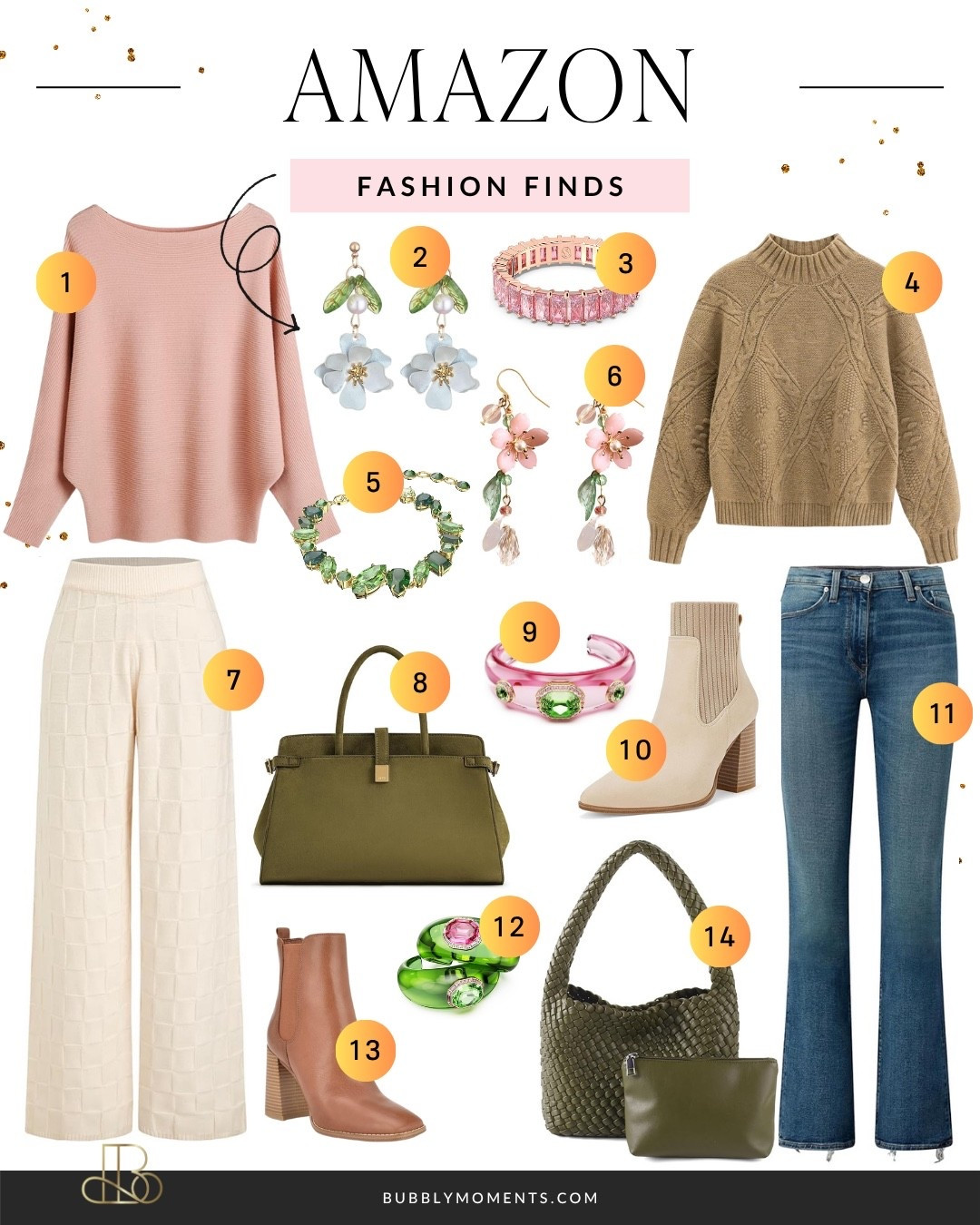 Soft hues, feminine details, and elevated everyday pieces 🌸 This collection is all about blending comfort with style—think cozy textures, flattering fits, and statement accents that instantly upgrade any outfit. Easy to style, easy to love, and perfect for creating looks that feel both polished and relaxed.

Whether you’re into subtle pastels, classic denim, or standout accessories, these picks bring versatility and style into your wardrobe without overthinking it. Dress them up or down, mix textures, and create endless outfit combos 💫 Don’t forget to save this for later and shop your favorites while they’re still in stock!

#ltkstyle #ltkfashion #ltkfinds #amazonstyle #amazonfashionfinds #femininefashion #softstyle #outfitideas #dailyoutfits #styleedit #fashionfinds #ootdfashion #casualchic #modernfeminine #styleguide #wardrobeinspo #cozyoutfits #effortlesslooks #trendingstyle #affordablestyle #everydayfashion #classicstyle #denimstyle #pastelstyle #accessorize #fashioncapsule #instastyle #styleinspiration

#LTKootd #LTKgrwm #LTKdayinmylife
