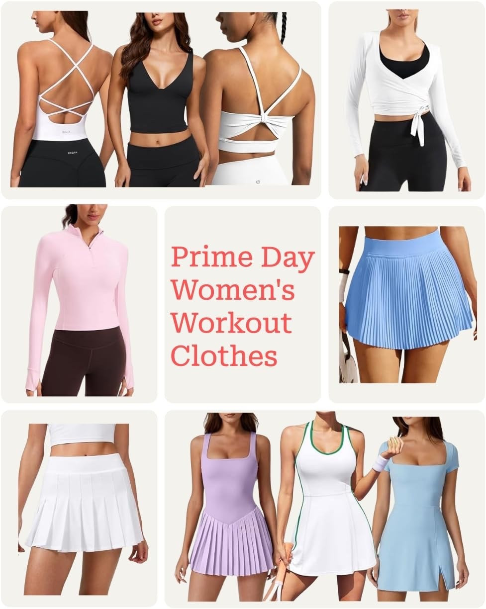 Cute women’s workout clothes from matching sets for Pilates to gym clothes to tennis skirts and dresses. All on sale for Prime Day!

Amazon prime day finds, prime day favorites, affordable workout clothes, gym clothes, Amazon workout clothes, tennis dress, tennis skirt

#LTKStyleTip #LTKActive #LTKSaleAlert