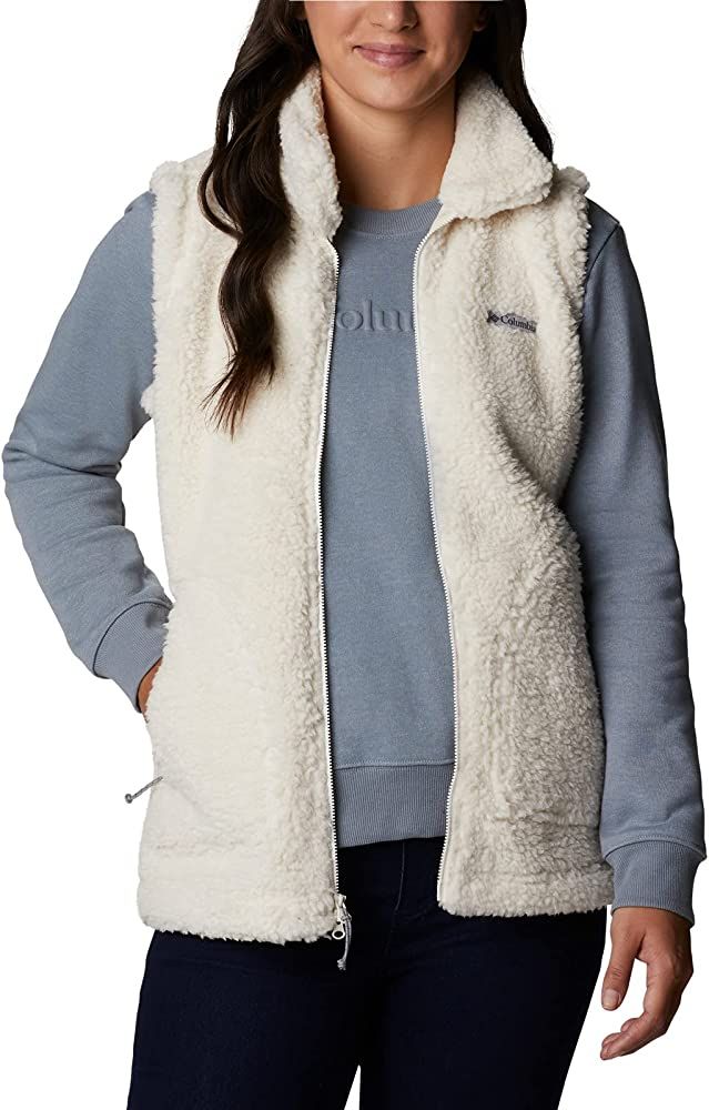 Amazon.com: Columbia Women's Winter Pass Sherpa Vest, Stone Green, X-Large : Clothing, Shoes & Je... | Amazon (US)