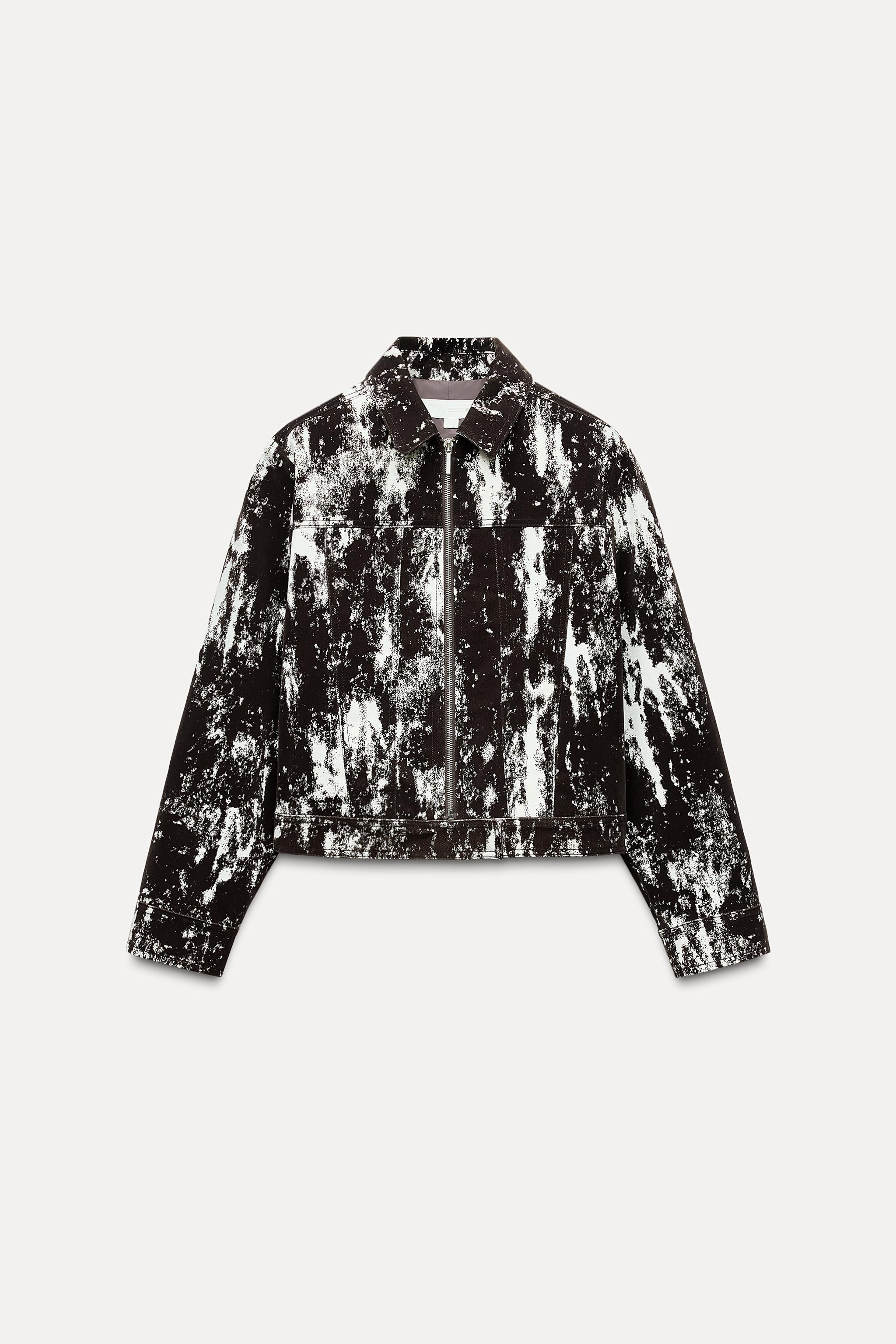 ANIMAL PRINT FLOCKED JACKET | Zara US