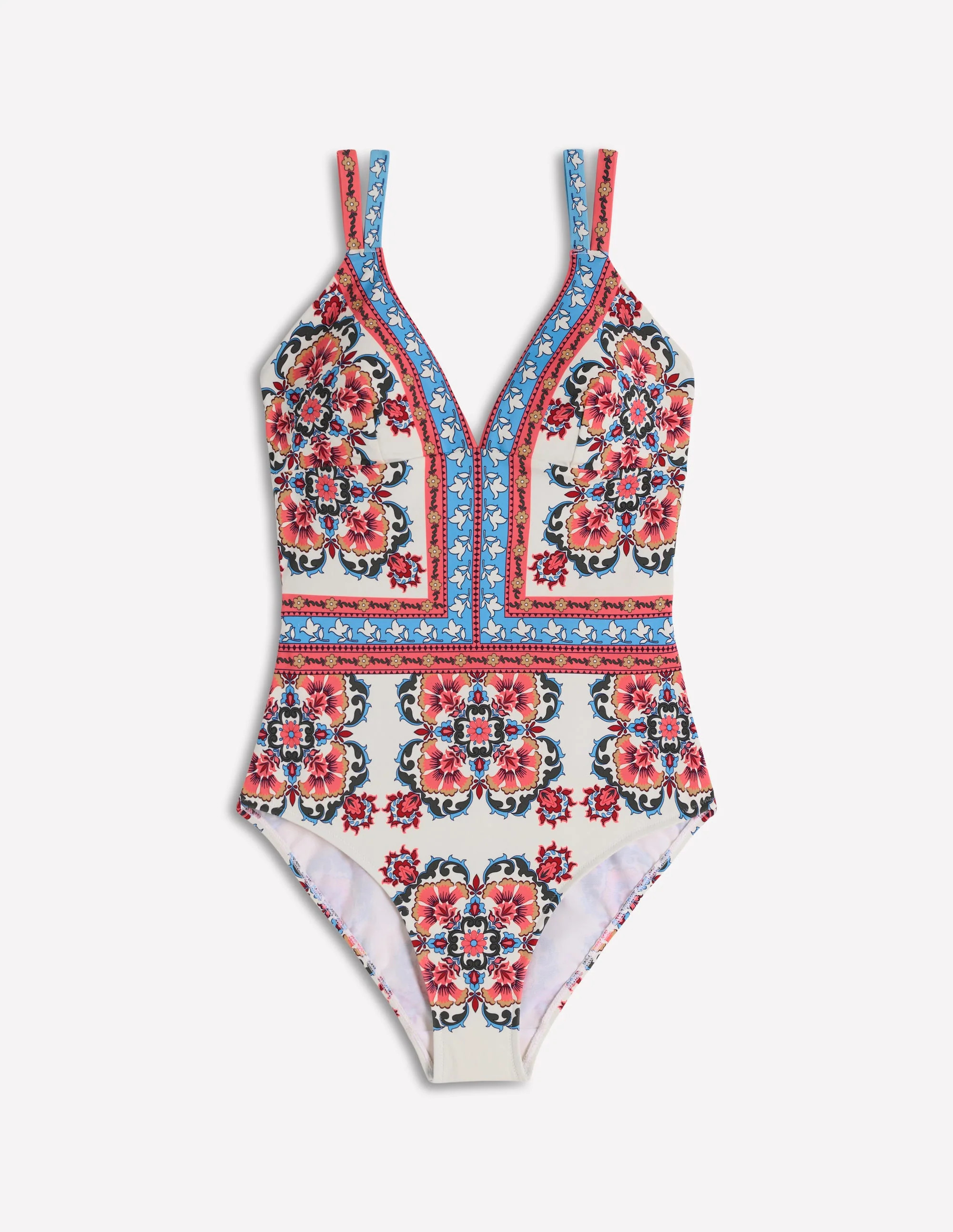 Arles Swimsuit-Pink, Ornamental Trellis | Boden (US)