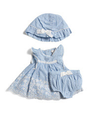 Newborn Girls Swiss Dot Dobby Top With Bloomers Set | Baby | Marshalls | Marshalls